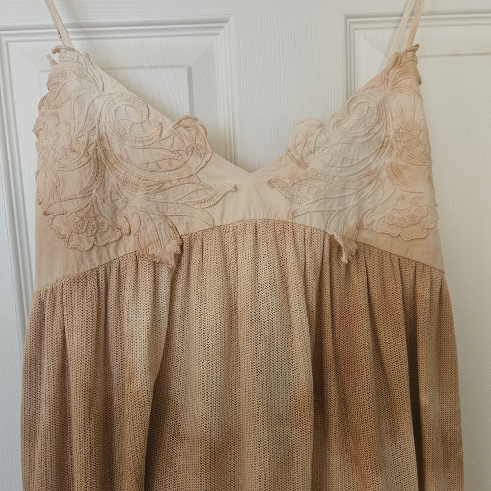 Zara Cream Lace Detail Chemise